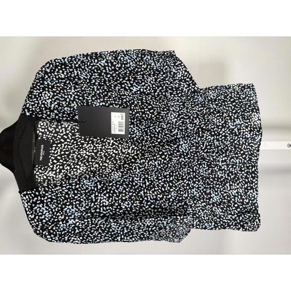 The Kooples Summer Dot Peplum Wrap Blouse 100% Viscose US Small FR 1 NWT $225 - Picture 2 of 8